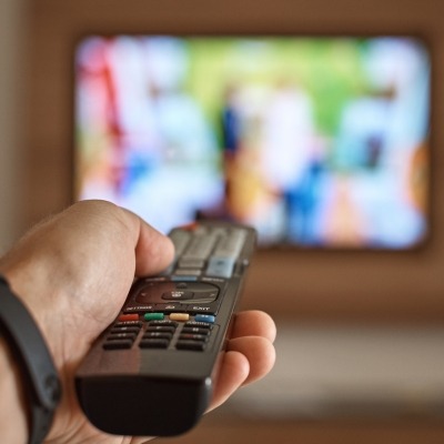 Foto de uma televisão